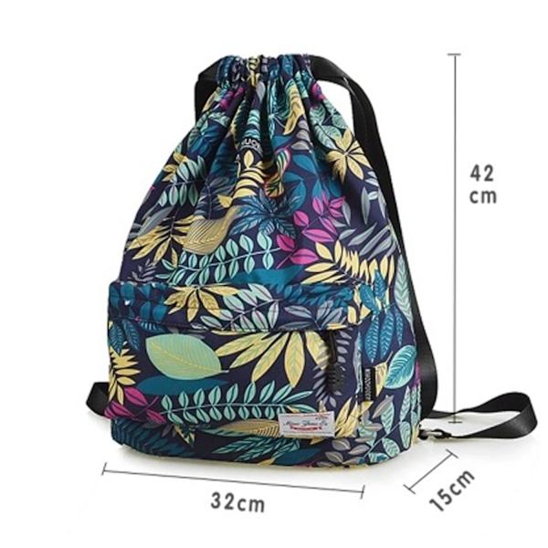 Snørebåndsrygsæk, Unisex Sports Bag til Svømning/Surfing/Rejser