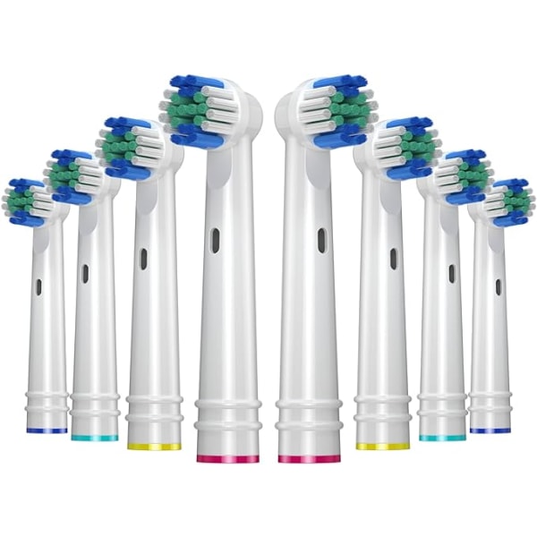 8 elektriske tandbørstehoveder, udskiftningshoveder, udskiftningsbørste