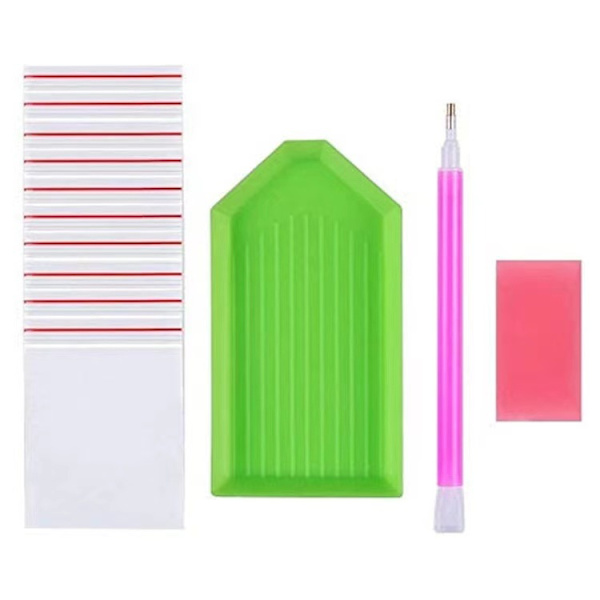 Blå Dröm 30x30 cm 5D DIY Diamantmålning Kit Väggkonst, Ad