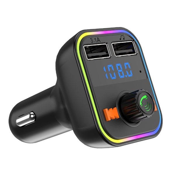(G41) 80x50x45mm, Bil FM-sender, håndfri opkald, Bass MP3-afspiller USB-understøttelse