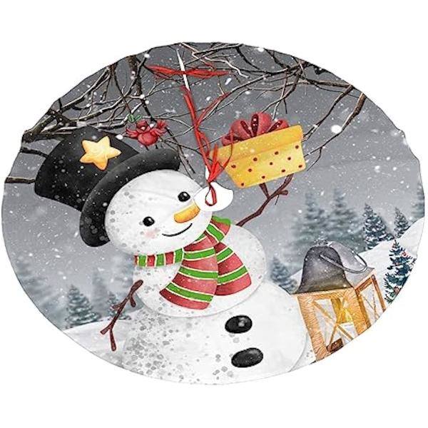 48 tuuman talvinen lumimies-puunalusmatto iloiseen jouluun, Halloweeniin, uuteen vuoteen, joulujuhliin, puunalusmatto, koristeet, koristelu