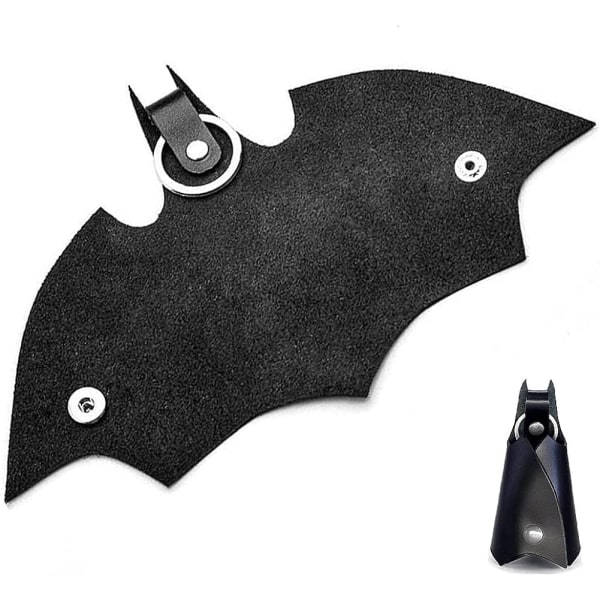 Herre nøglering, 2 Batman kunstlæder nøglering, Unisex nøglering B