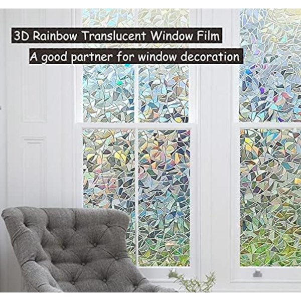 Blue Dream 3D Arc en Ciel (44,5 X 100CM)  Umi Film pour Vitre -