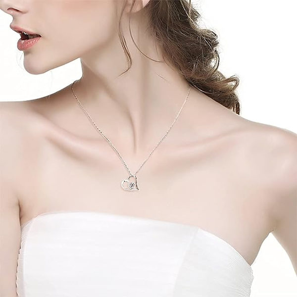 Smycken till mors dag - Jag älskar dig till månen och tillbaka - Halsband för kvinnor