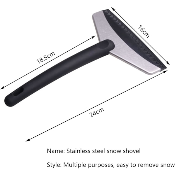 Isskraber Bilrude Iskraber Sneskovl Skraber Frost Squeegee Vindues Snebørste Snerydning