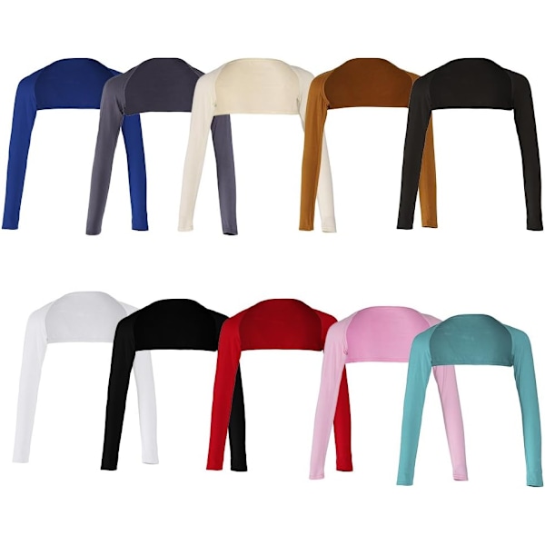 Kvinders Langærmet Shrug Cover Shrug Hijab - One Size