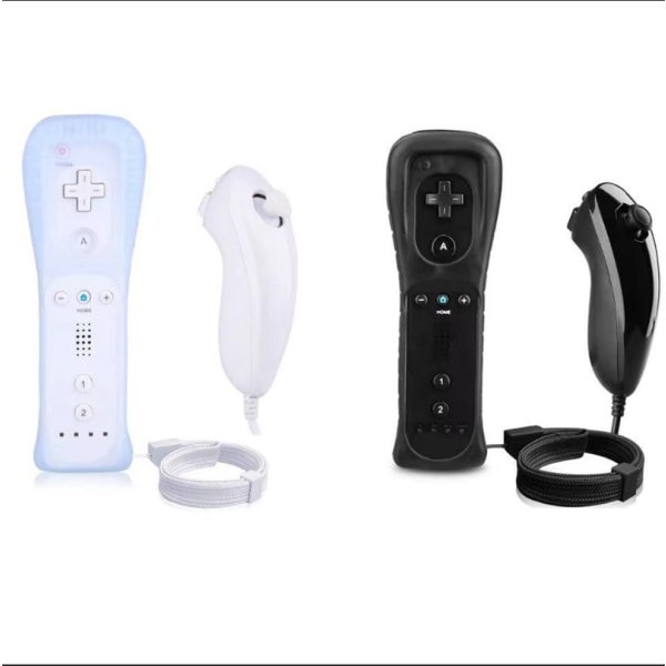 Wii Controller fjernbetjening med Nunchuck Wii Controller med Nunchuk W