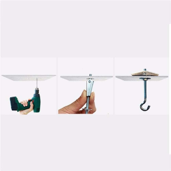 （10 stk.）Heavy Duty Loftskroge Swag Hængende Kroge Toggle Bolt Vinger Krog, til Installation til Suspe