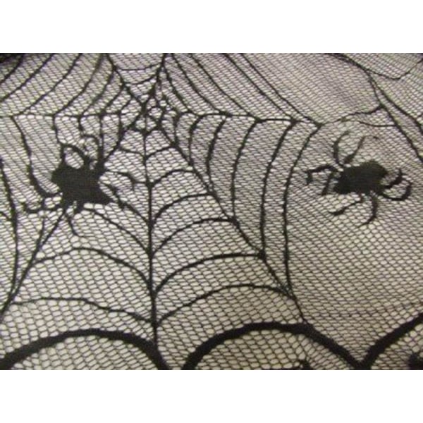 122cm x 244cm goottilainen pitsihämähäkkiverkkokoristelu Halloween Par