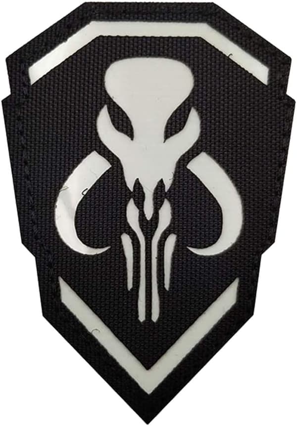 6 stk. Mythosaur reflekterende patches - Infrarød patch