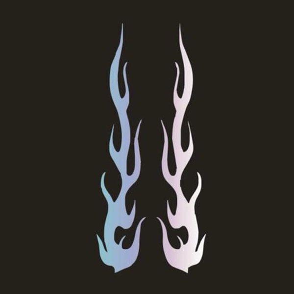 6 stk. Flamme-klistermærker, 19cm Bilstøvmærker 1 Autocol