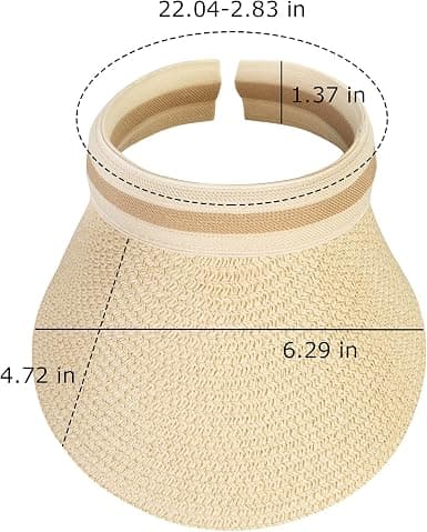 2 stk. Golf Sports Anti-Sun Beach Visor Solhat, Visors Cap Hat Su