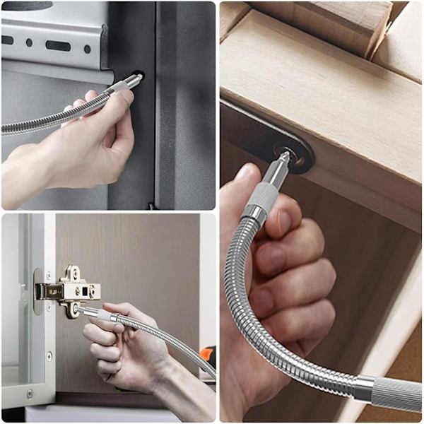 4-pack flexibel elektrisk borrbitförlängningsstång, elektrisk borr