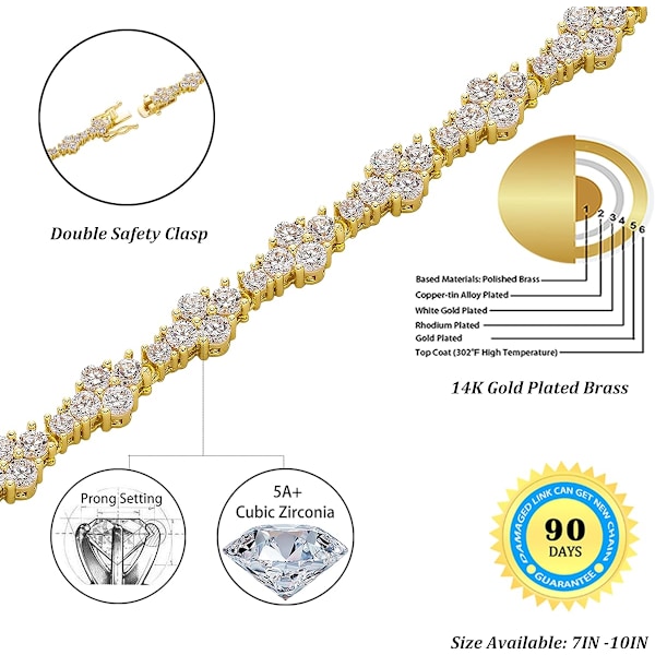 Naisten rannekorut Kultaiset nilkkarenkaat Naisille Jäädytetty 14K Kultapinnoitettu 5mm Hopea Pinkki Nilkkarenkaat Naisille Minimalistinen Jalkakoru