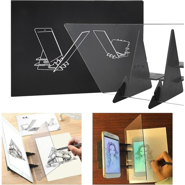 Optisk ritbräda Tracing Board Sketch Wizard Image Reflection Projector Painting Proj