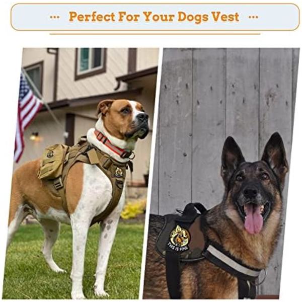 Dette er fint Hundepatch, 1 stk Sjov Meme Broderet Patches, Taktisk Militær Moral Patch med Hækfastgørelse
