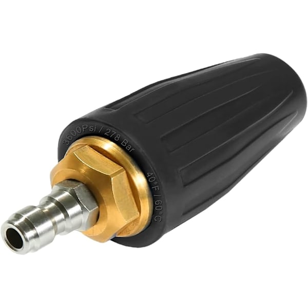 Universal Roterende Turbine Dysesæt til Vandtrykspulver, 3600 PSI 250 Bar, 1/4 Hurtigkobling Roterende Turbine Rengøring