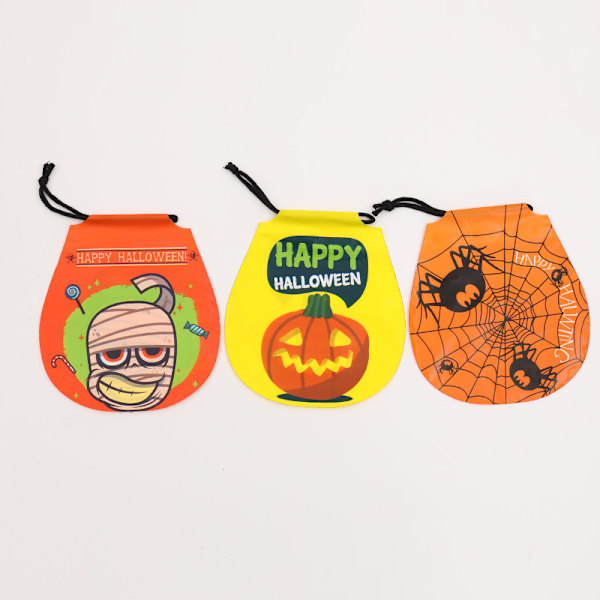 Halloween-juhlalahjakassi, uudelleenkäytettävä kiristysnauha (27 pakkausta, 9 tyyliä)