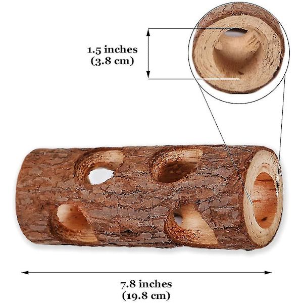 Hamsteri ja gerbiili tukkipuulelu linnun kiinteä puuteline kani