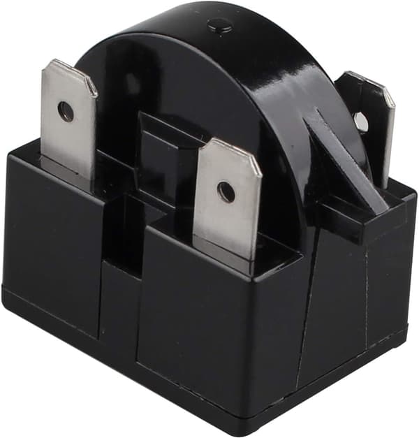 Svart Kylskåp PTC Startrelä - 15 Ohm Resistor - 3 Stift - Kylskåpstillbehör