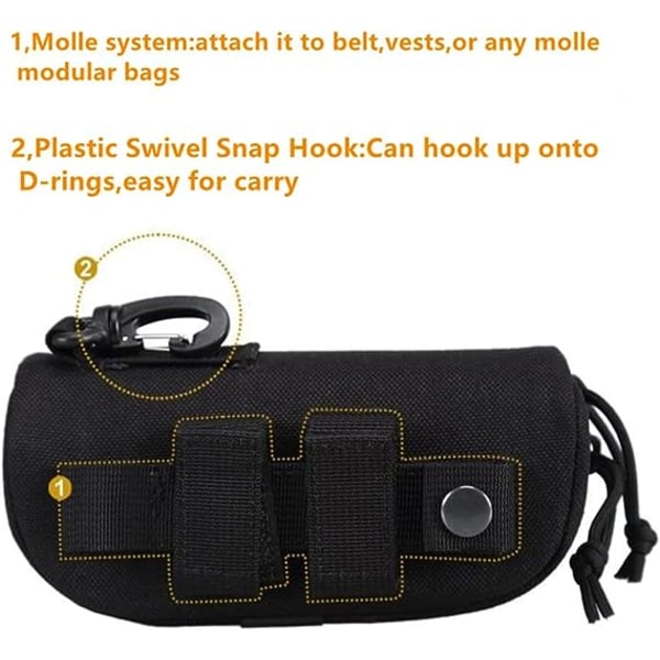 1 st Tactical MOLLE Goggle Case Stötskyddande Skyddsbox Po