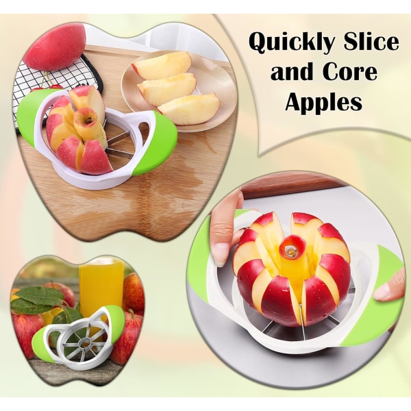 Apple Slicer - Äppelskärare med 8 blad i rostfritt stål, Apple