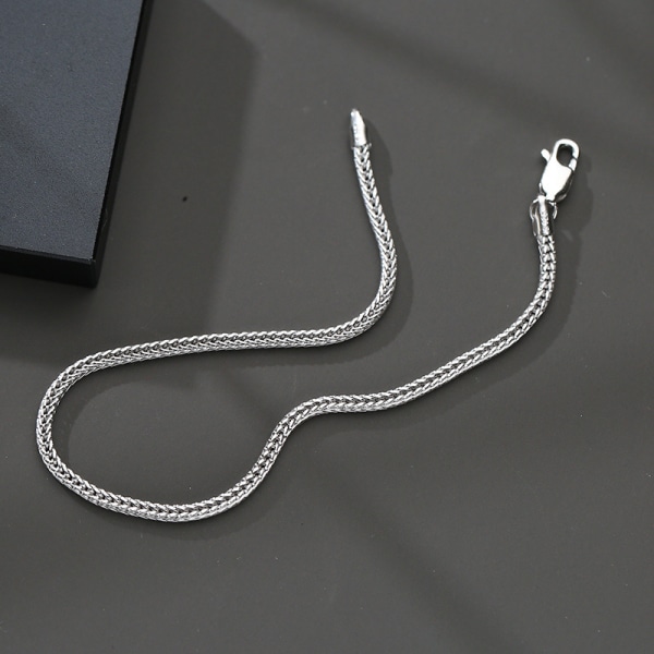 18cm x 3,3mm, 925 Sterling Silver Damarmband för Kvinnor