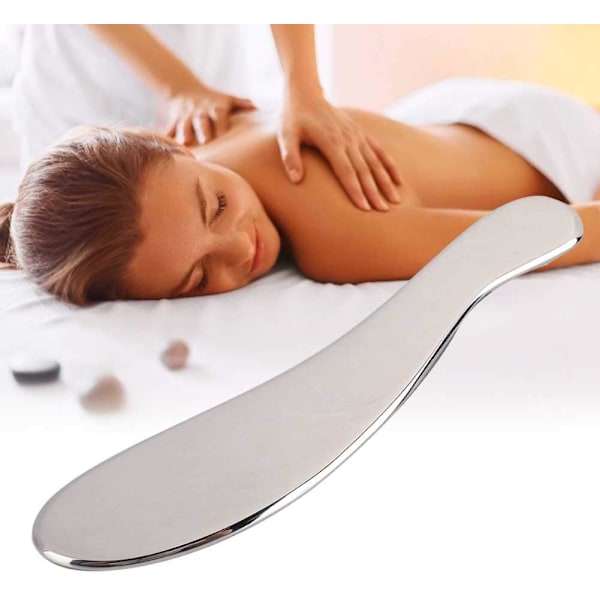 Gua Sha-skrabemassage i rustfrit stål til akupunkturmassage, skrabning og muskelaflastning