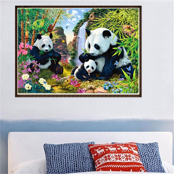30 × 40 Stream Panda diamantmålning (30 * 40, 1 st) Diamant