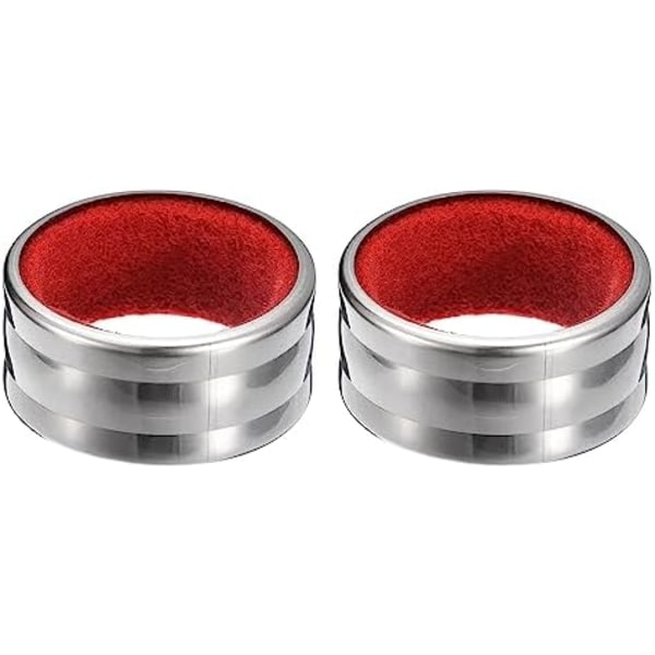 4x1,9 cm Vinflaskekraver 2 stk Rustfrit Stål Vinflaske Drop Ring, Tætning Ring Drop Stopper til Vinflasker, Stop Tilbehør