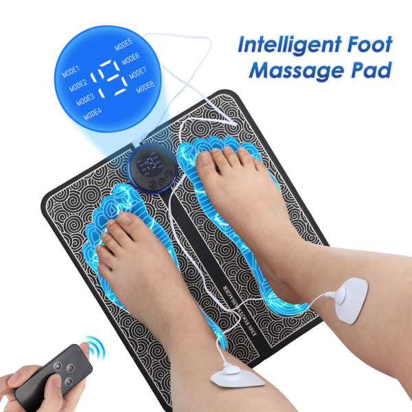 EMS fodmassage pude, intelligent fodmassage pude, fjernbetjening puls fod massage maskine
