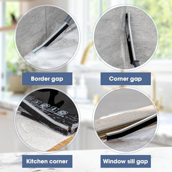 6 stk. Hard Bristle Crevice Cleaning Brush, Små Rengjøringsbørster, Fugenrenser, Toalettbørste, Skrubbebørste for Sh