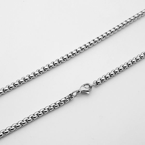 2 stk. kæde (70 cm) rustfrit stål halskæde og armbånd til mænd