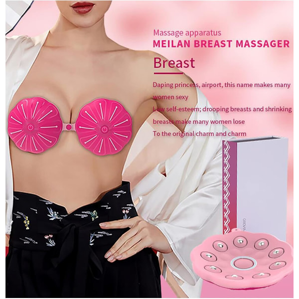 Trådløs brystmassager usynlig bærbart elektrisk bryst
