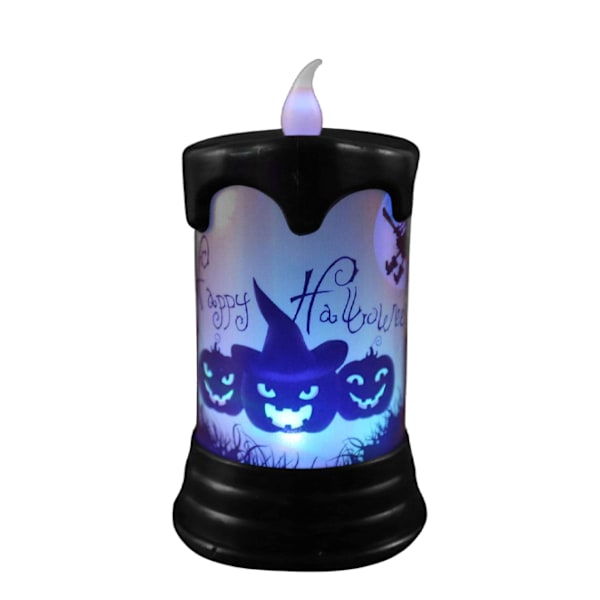 Halloween Lys LED Græskarlys - Batteridrevet LED Lys - Glitrende LED Batteripillar Ca