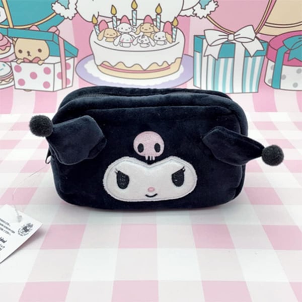 1 kpl Söpö Kosmetiikkakassi, Piirretty Meikkikassi Tytöille, Kawaii Anime Piirretty Tilava Kassi Naisille