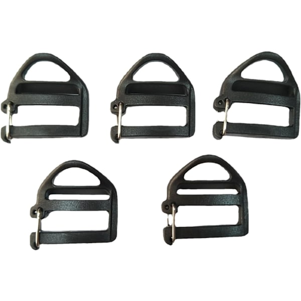 3,5×3,5×0,5 cm 8 Pak Webbing Hæklykke 25 mm 1'' Rem Spænde med Åben Lås Ende Spændeforbindelse Glide Spænder Ladde