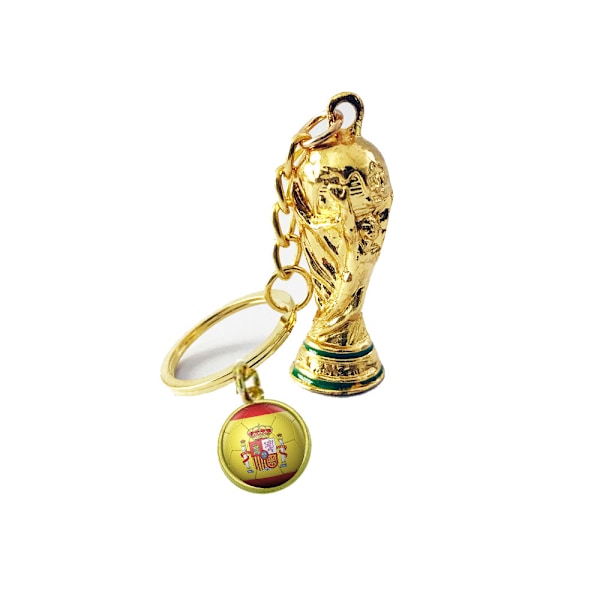 1 stk Qatar VM fotballtrofé nøkkelring ryggsekk tilbehør