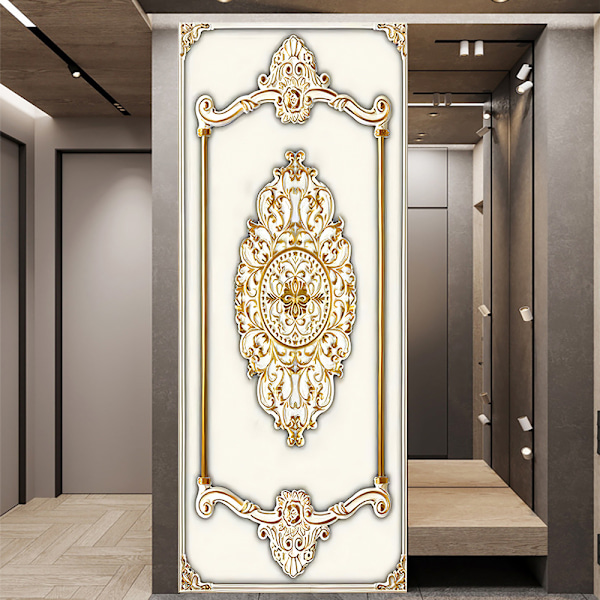 StyleM 77x200cm 3D Dørklistremerkelapp Vinkjeller Fotomural Trom