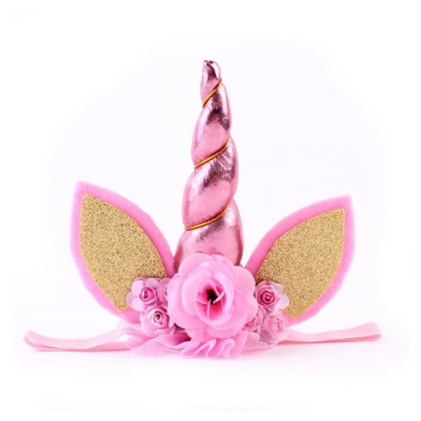 Unicorn Horn Pannband hår Cosplay kostym för födelsedag Celebrati