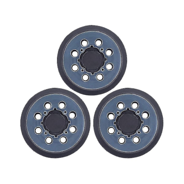 3-pack Backup Pads 5 tum Slip-on Sandpapper 8 Hål