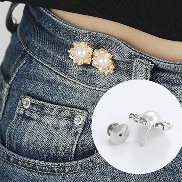 3 stk. Avtakbare Livviddeforlengere Legeringer Livspenner Justerbare Livviddeknapper For Jeans Bukser Skjørt