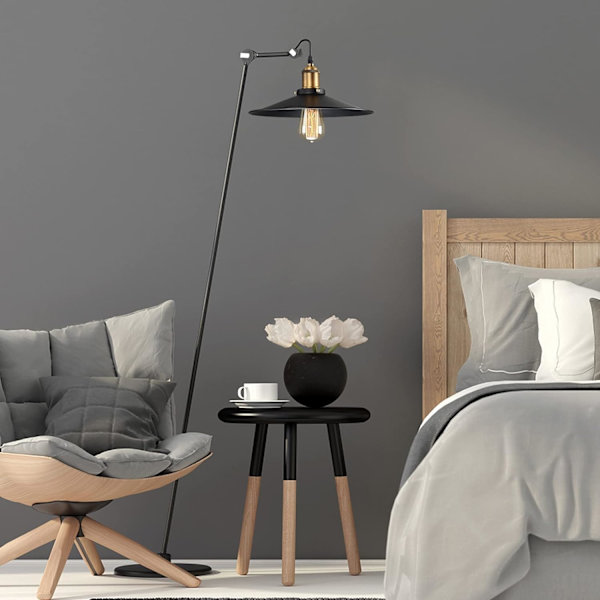 E27-fatning med afbryder, 3,5 meter kabel stof elektrisk ledning til