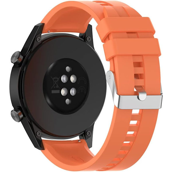 Oransje-22mm klokkestropp for Huawei Watch 3/3 Pro/GT2 Pro/GT2e/GT2/GT 46mm/Galaxy Watch Orange