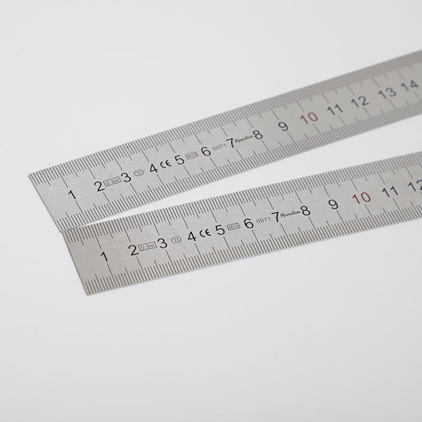 30cm rustfritt stål rett linjal - Multifunksjonell metall rett linjal