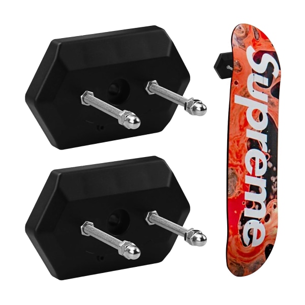 2 stk Skateboard Veggstativ Skateboard Display Stativ Vertikal a