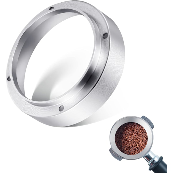 Kaffe Dosering Ring 51mm, Universal Espresso Trakt - Aluminium - Presis Fylling av Kaffe Pulver for Trakt, Brygging Bue