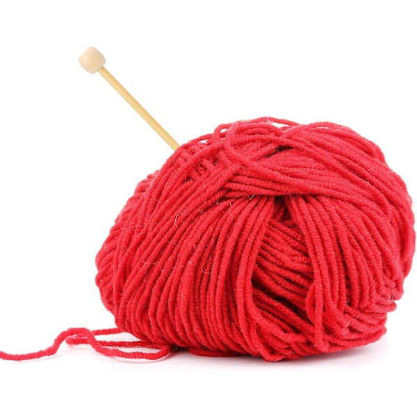 20 Stycken Bambu Virkmärkningsnålar Släta Enkelspetsiga Stickor 7 cm Mini Bambunålar Sticktillbehör för Nybörjare DIY Hantverk M