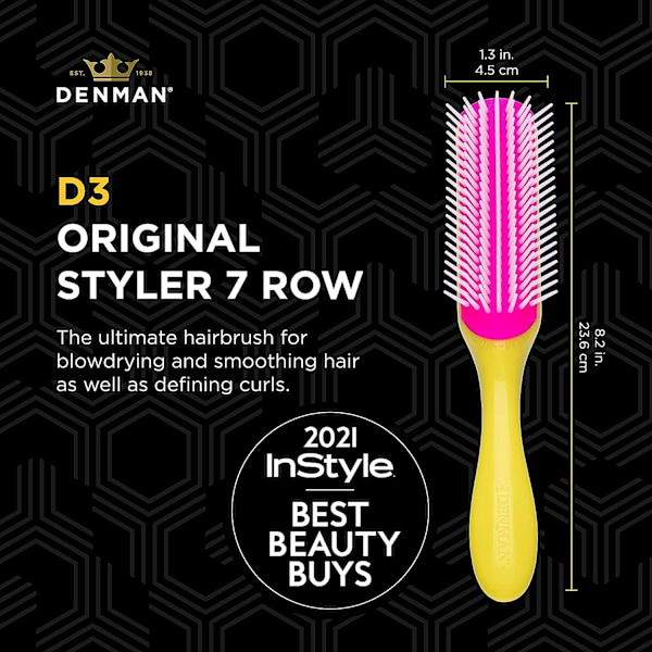 Tige jaune plus poudre-Brosse - D3 - 7 Rangs