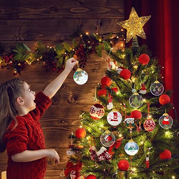Julgranspynt Julpynt Kristall Hängande, Julgranspynt Hängande Hantverk Samlarobjekt för Julgran